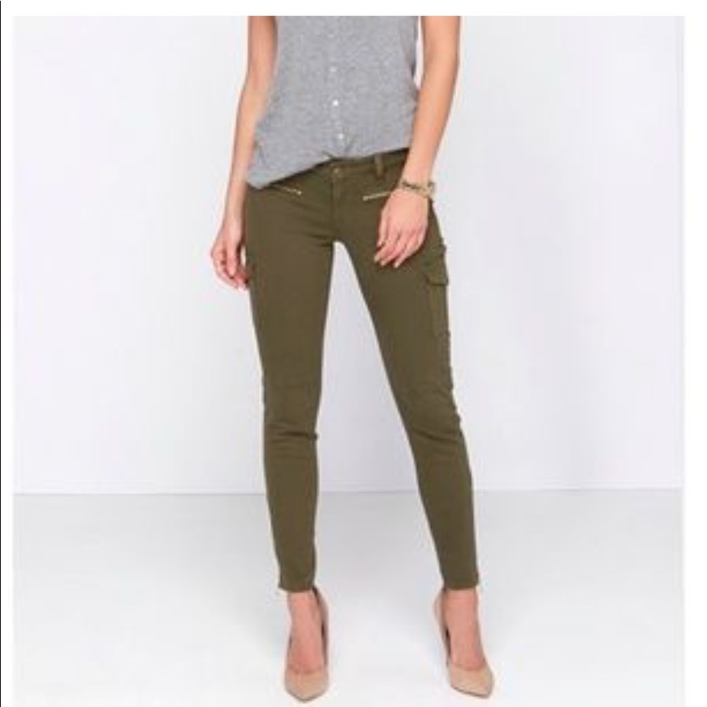 Banana Republic Olive Green Skinny Jeans Size 27